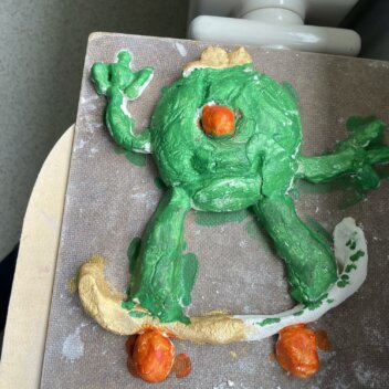 Ein Leuchtturm im Wasser - nach Schnittvorlage (Klasse 4) Salzteigmonster - sehr liebe Monster (Klasse 7) 16-compressed