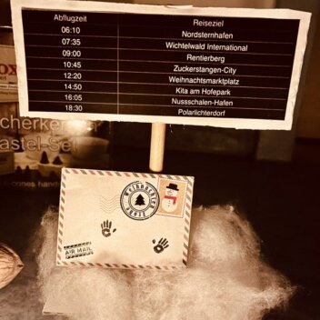 Projektmonat wasser - kleine Naturwissenschaftler unterwegs Advent: Wichtel Jeppe berichtet von seiner Reise im Flugzeug B_Brief