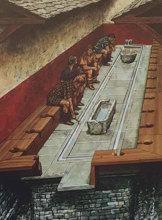 Gemeinsam zur Toilette gehen und sich dort vergnüglich unterhalten? Komisch ... Gemeinsam zur Toilette gehen und sich dort vergnüglich unterhalten? Komisch ...