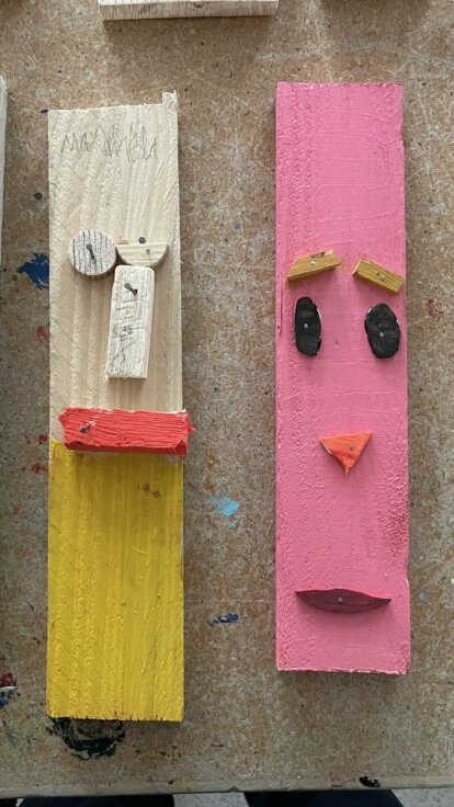Salzteigmonster - sehr liebe Monster (Klasse 7) Türwächter aus Holz (Klasse 5) Salzteigmonster - sehr liebe Monster (Klasse 7) Türwächter aus Holz (Klasse 5)